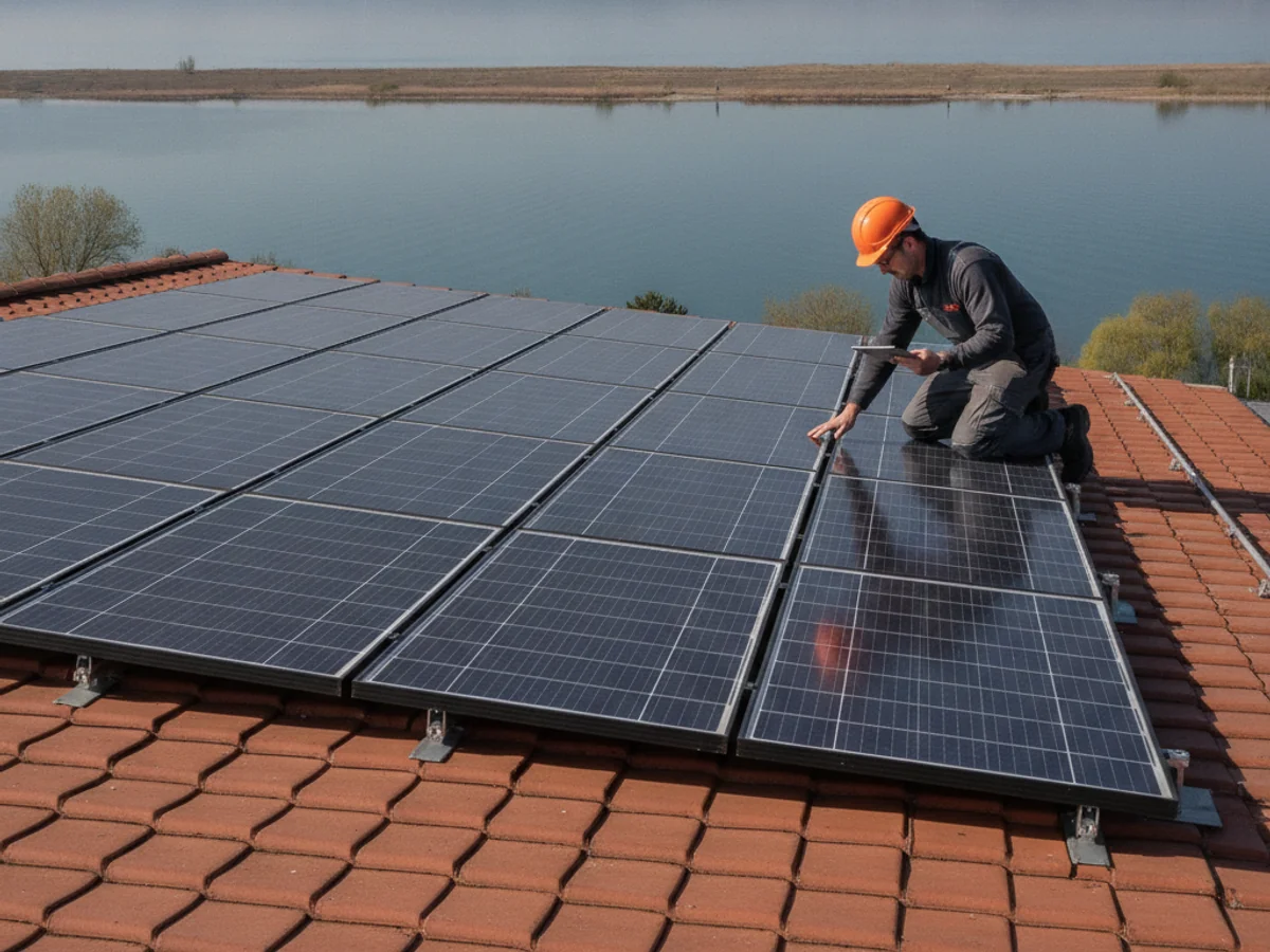 Panneaux solaires à Yverdon-les-Bains, Suisse romande